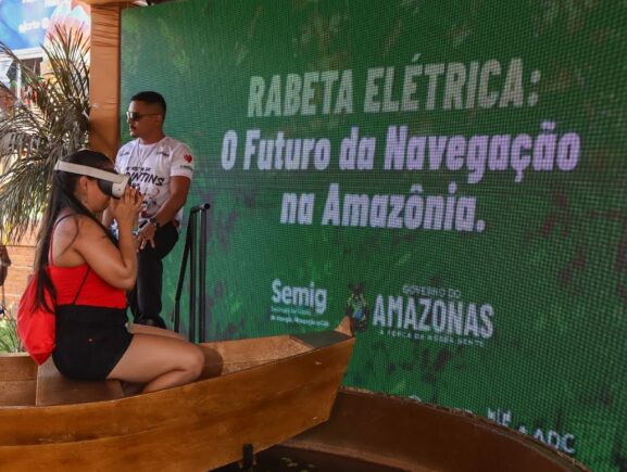 Festival de Parintins 2026: Experiência de realidade virtual é destaque no estande da Sem…